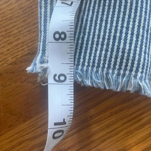 NWT Seven 7 Stripe Denim Bermuda Shorts Blue 16 0283 - Picture 7 of 8